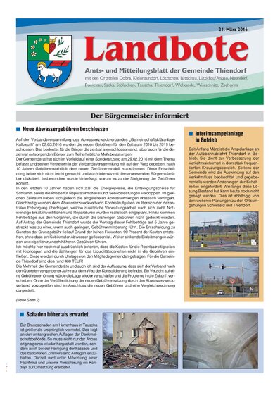 Der Landbote März 2016