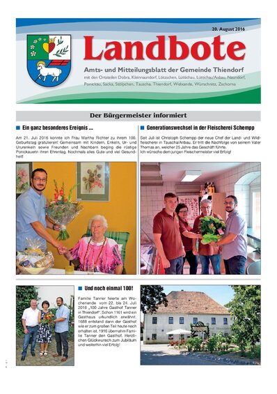 Der Landbote August 2016