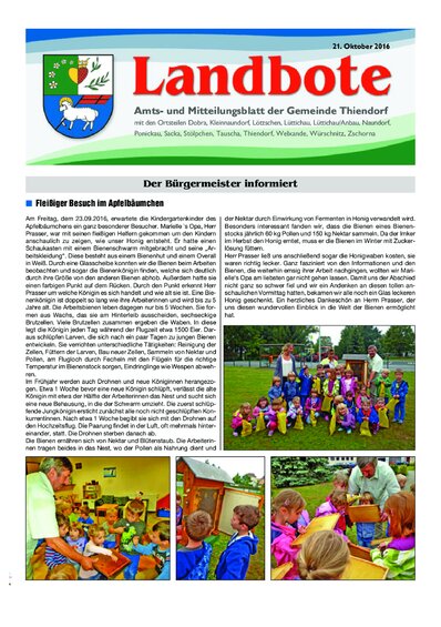 Der Landbote Oktober 2016