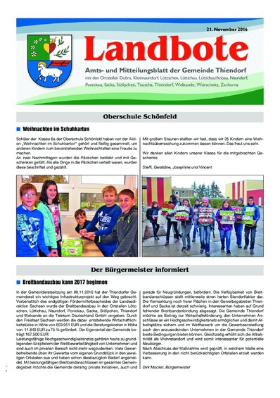 Der Landbote November 2016