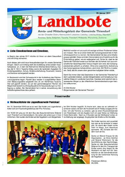 Der Landbote Januar 2017