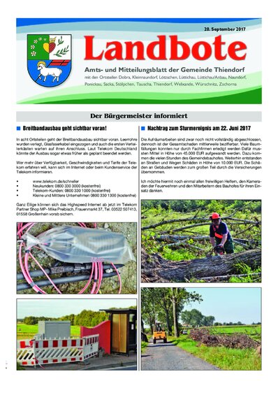Der Landbote September 2017