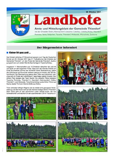 Der Landbote Oktober 2017