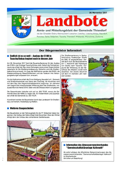 Der Landbote November 2017