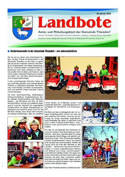 Der Landbote Januar 2018