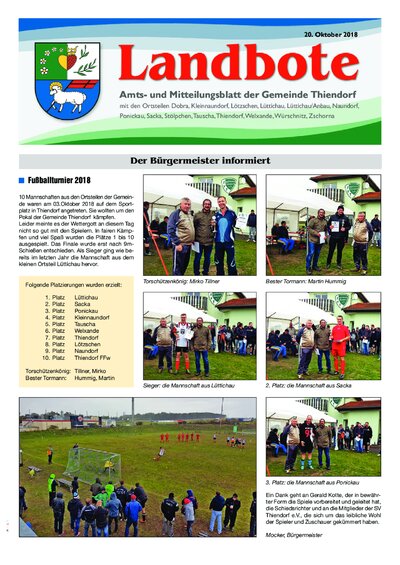 Der Landbote Oktober 2018