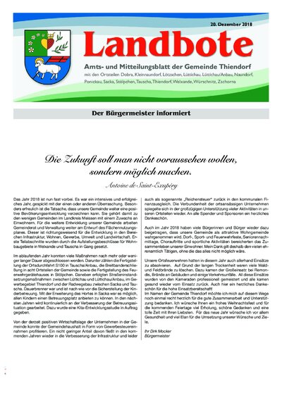Der Landbote Dezember 2018