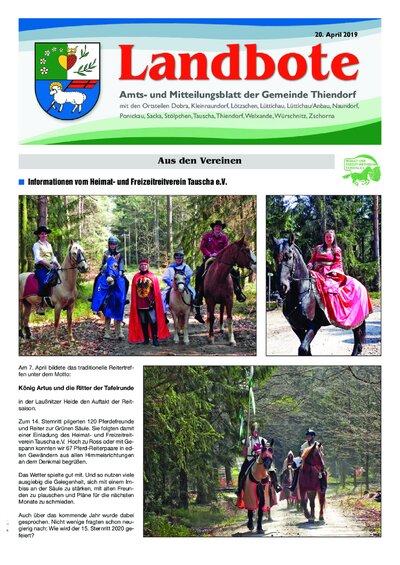 Der Landbote April 2019