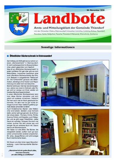 Der Landbote November 2020