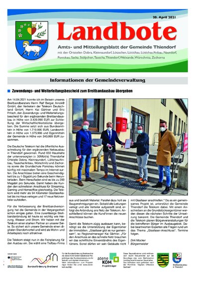 Der Landbote April 2021