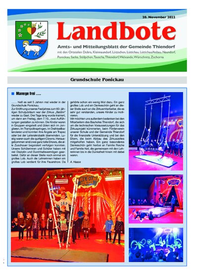 Der Landbote November 2022
