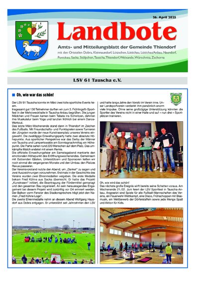 Der Landbote April 2025