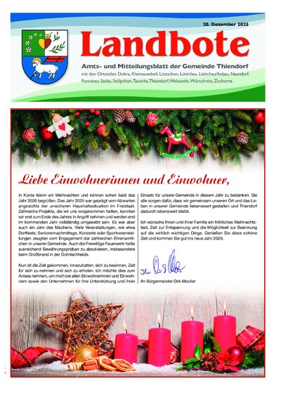 Der Landbote Dezember 2025