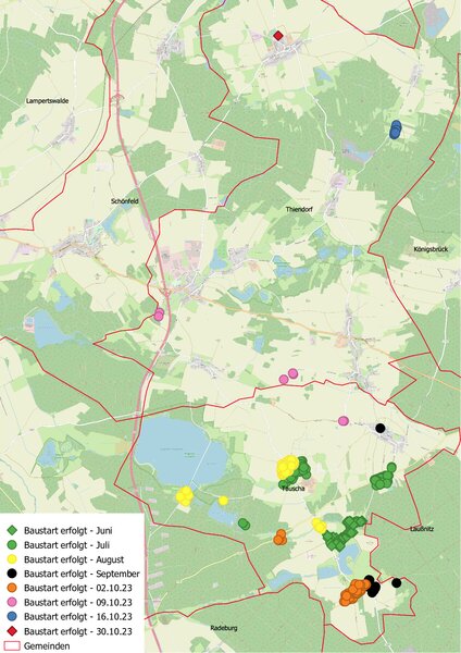 Aktuelle Information zur Ausbauplanung „weiße Flecken“ in der Gemeinde Thiendorf